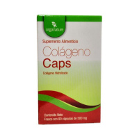 Colágeno hidrolizado cápsulas 500 mg Organature C/90 Cápsulas 