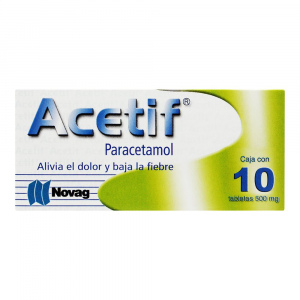 Acetif 500 mg c/10 tab (Paracetamol)