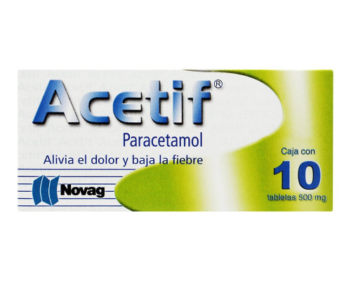 Acetif 500 mg c/10 tab (Paracetamol)