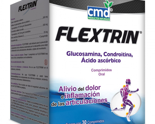 Flextrin Glucosamina Condroitina y Ácido Ascórbico 30 Comprimidos