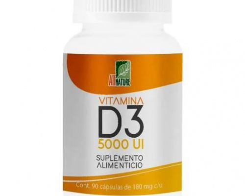 VITAMINA D3 5,000 UI ALL NATURE 60 CÁPSULAS