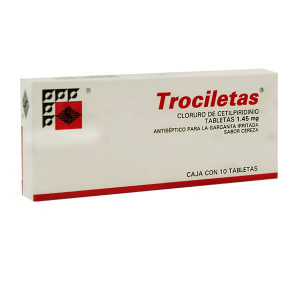 TROCILETAS B CEREZA TABLETAS 2,5/10 mg