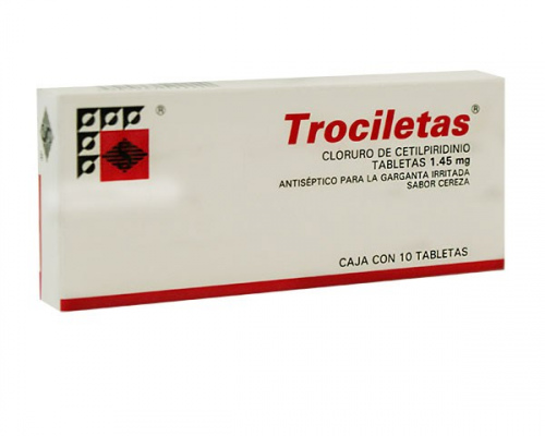 TROCILETAS B CEREZA TABLETAS 2,5/10 mg