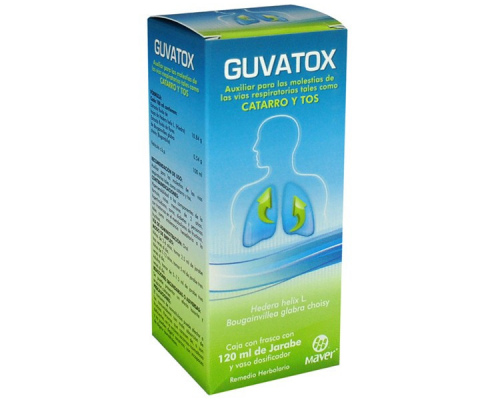 Guvatox jarabe herbolario con dosificador Maver 120 ml