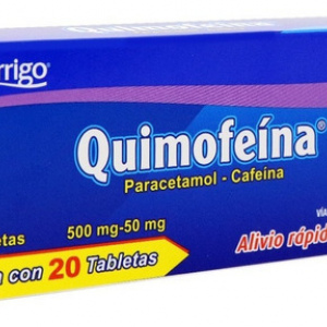 QUIMOFEINA 20 TABLETAS 500 mg/50 mg