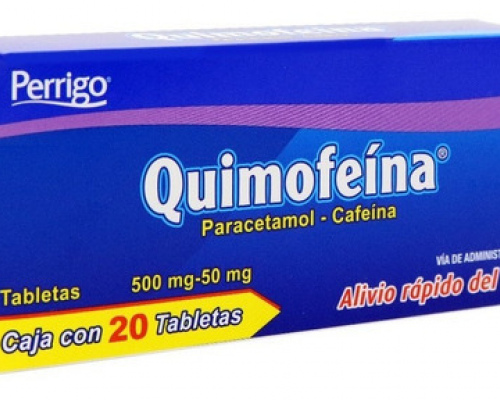 QUIMOFEINA 20 TABLETAS 500 mg/50 mg